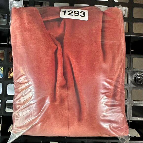 Vintage Talbots Velvet Blazer Jacket Burnt‎ Orange Cotton Silk Office Size 6 - Picture 8 of 8